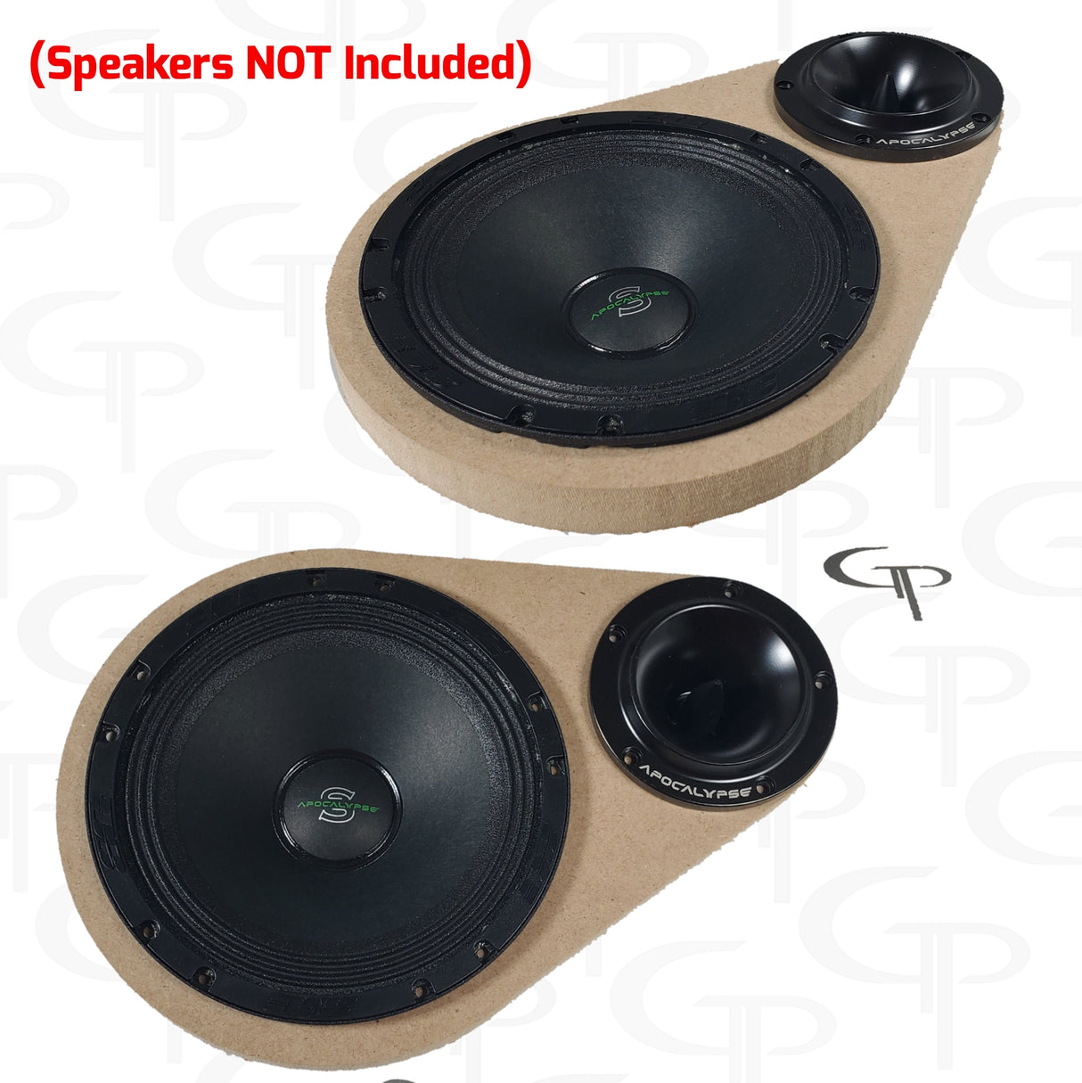 *GP 6.5" + Super Tweeter Dual Door Pod Baffle (Pair)