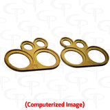 DOORBUSTER GP Flush Mount Dual 6.5" + Dual Super Tweeter Door Pod Baffle (Pair)