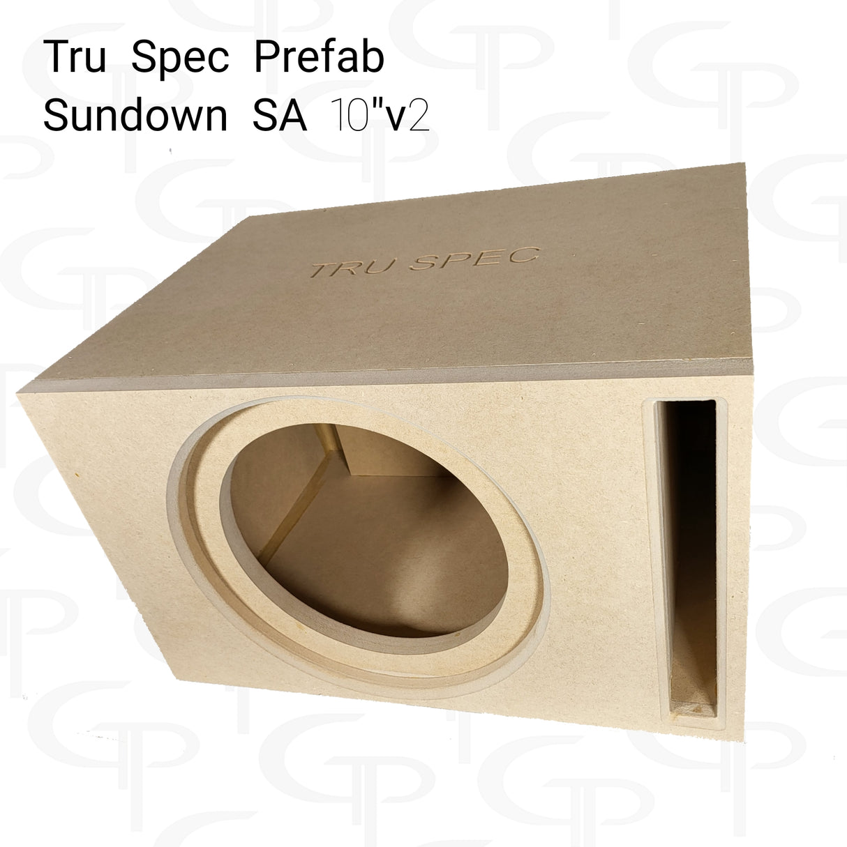 TRU SPEC Prefab Single 10" Subwoofer Enclosure Sundown SA 10v2