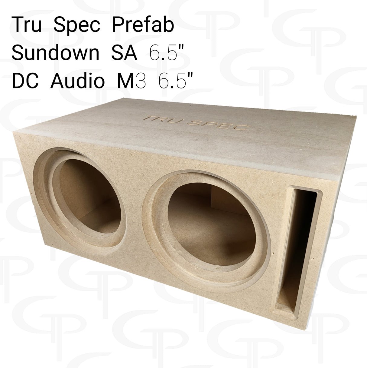 TRU SPEC Prefab Dual 6.5" Subwoofer Enclosure Sundown SA /  DC M3