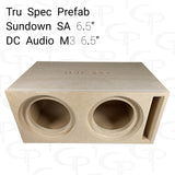 TRU SPEC Prefab Dual 6.5" Subwoofer Enclosure Sundown SA /  DC M3