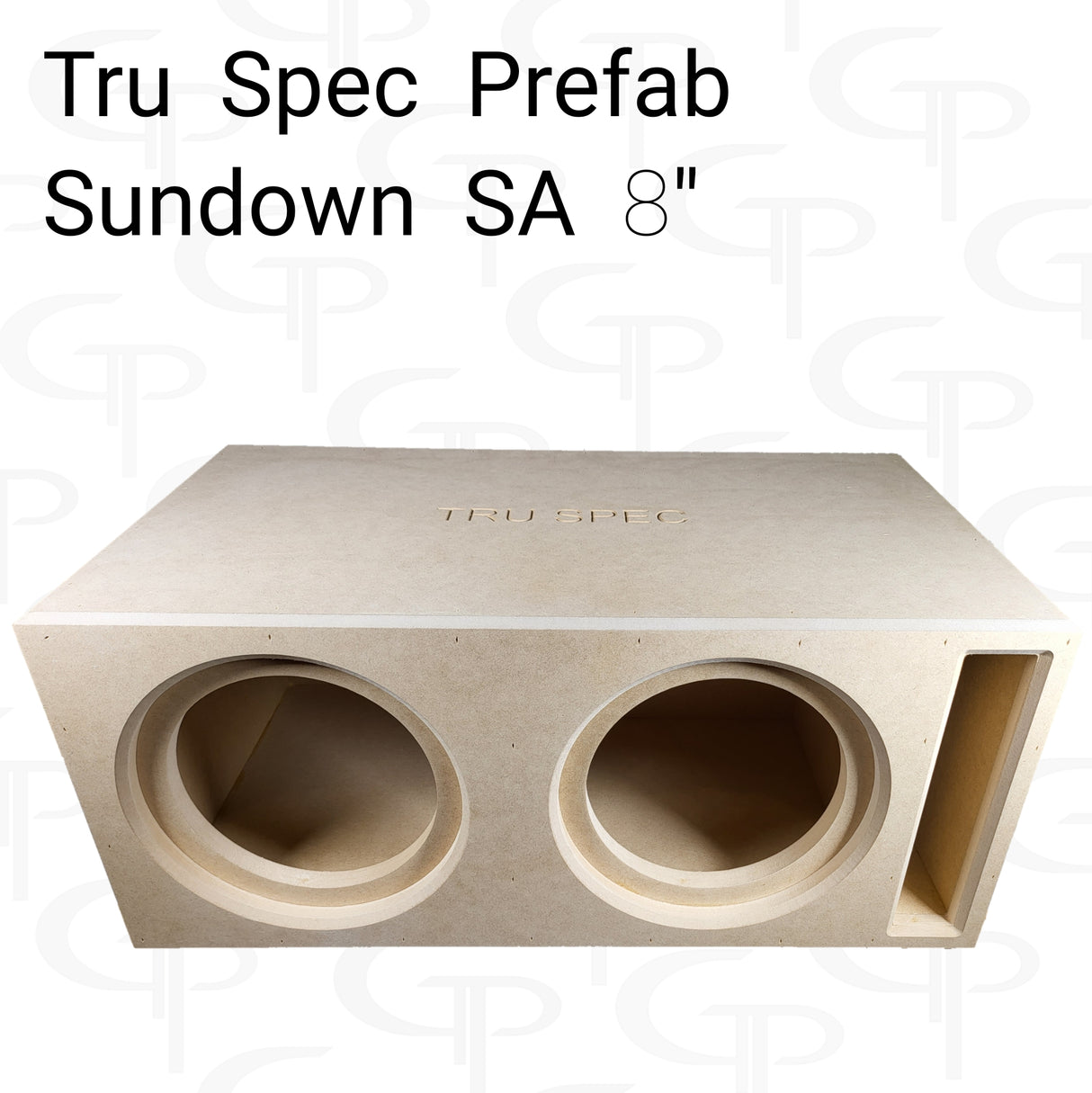 TRU SPEC Prefab Dual 8" Subwoofer Enclosure Sundown SA