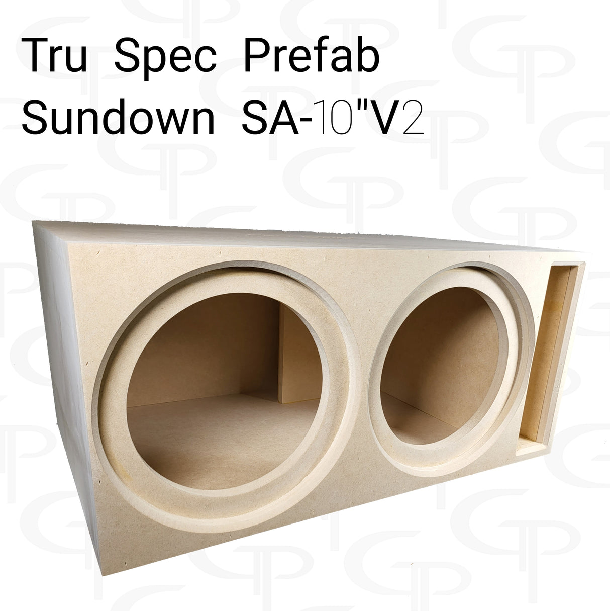 TRU SPEC Prefab Dual 10" Subwoofer Enclosure Sundown SA 10v2