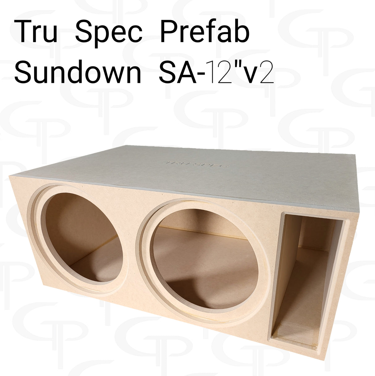 TRU SPEC Prefab Dual 12" Subwoofer Enclosure Sundown SA 12v2