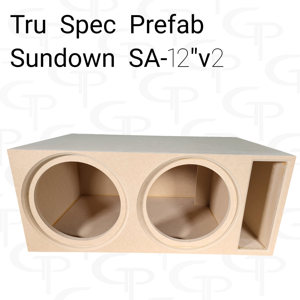 TRU SPEC Prefab Dual 12" Subwoofer Enclosure Sundown SA 12v2