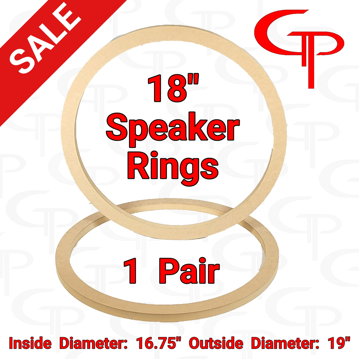 18" Speaker Rings Pair