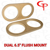 Flush Mount Dual 6.5 inch Speaker Door Pod Baffles