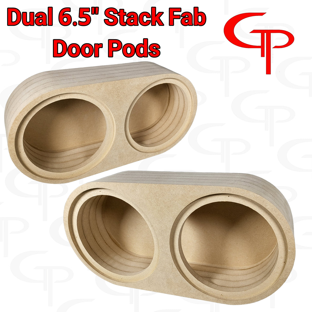 Dual 6.5" Flush Mount Stack Fab Door Pods Customized