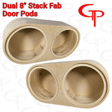 Dual 8" Flush Mount Stack Fab Door Pod Enclosures