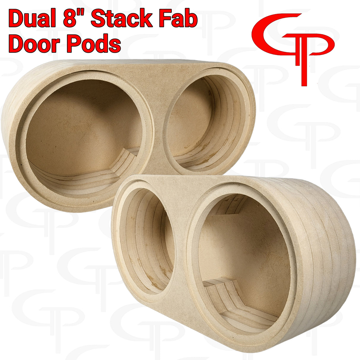 Dual 8" Flush Mount Stack Fab Door Pod Enclosures