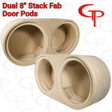 Dual 8" Flush Mount Stack Fab Door Pod Enclosures