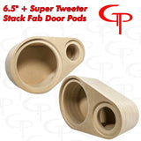 6.5" + Super Tweeter Flush Mount Stack Fab Door Pods