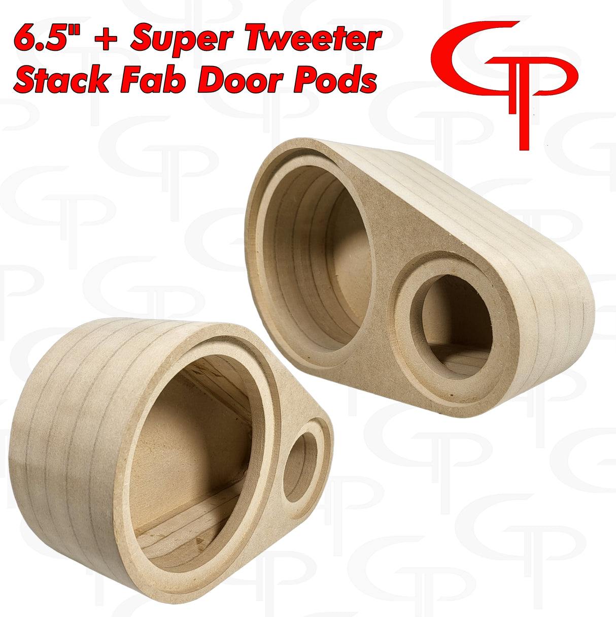 6.5" + Super Tweeter Flush Mount Stack Fab Door Pods