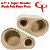 6.5" + Super Tweeter Flush Mount Stack Fab Door Pods