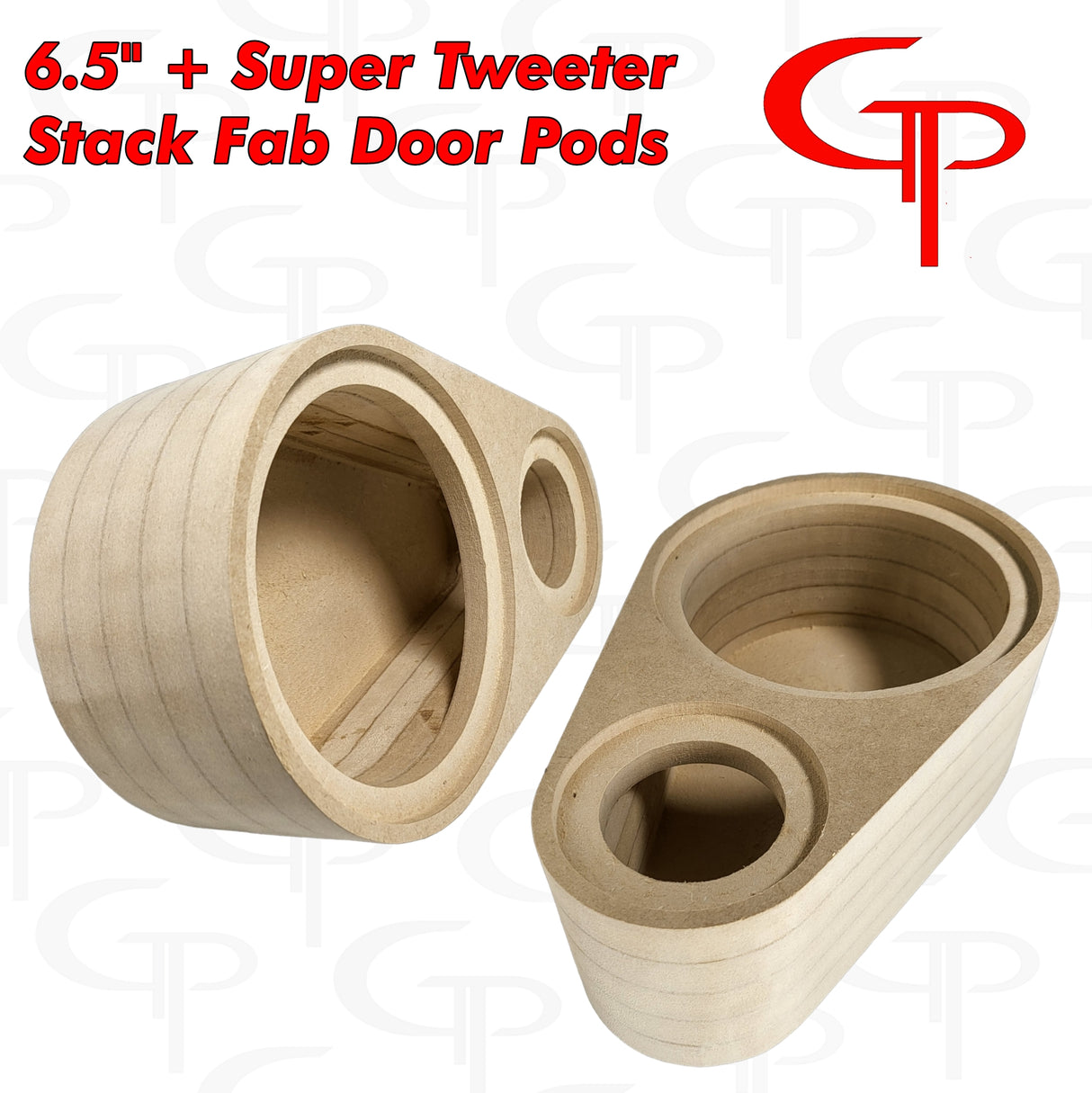 6.5" + Super Tweeter Flush Mount Stack Fab Door Pods