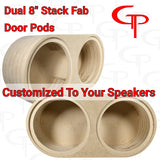 Dual 8" Flush Mount Stack Fab Door Pod Enclosures Customized