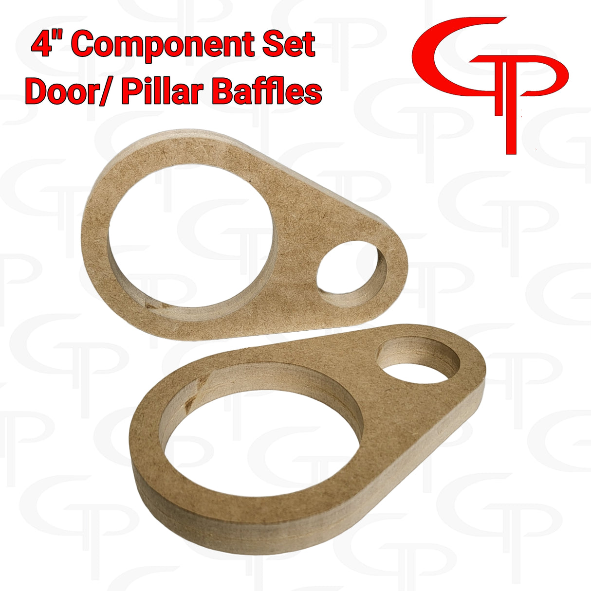 4 inch + Tweeter Component set Door/ Pillar baffles Pair