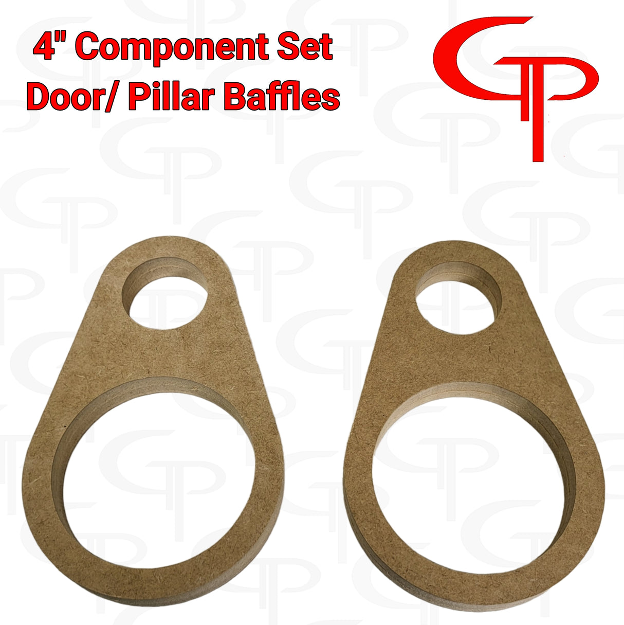 4 inch + Tweeter Component set Door/ Pillar baffles Pair