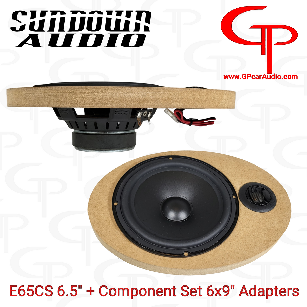 COMBO: E-6.5CS 6.5" Component Speaker Set + 6x9" Adapters (Pair)