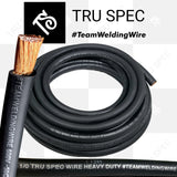 By The Foot 1/0 AWG Black Tru Spec #TeamWeldingWire Copper Wire