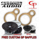 COMBO: Sundown Audio LCMR-6.5" + BT-R1 + Custom Baffles (Pair)