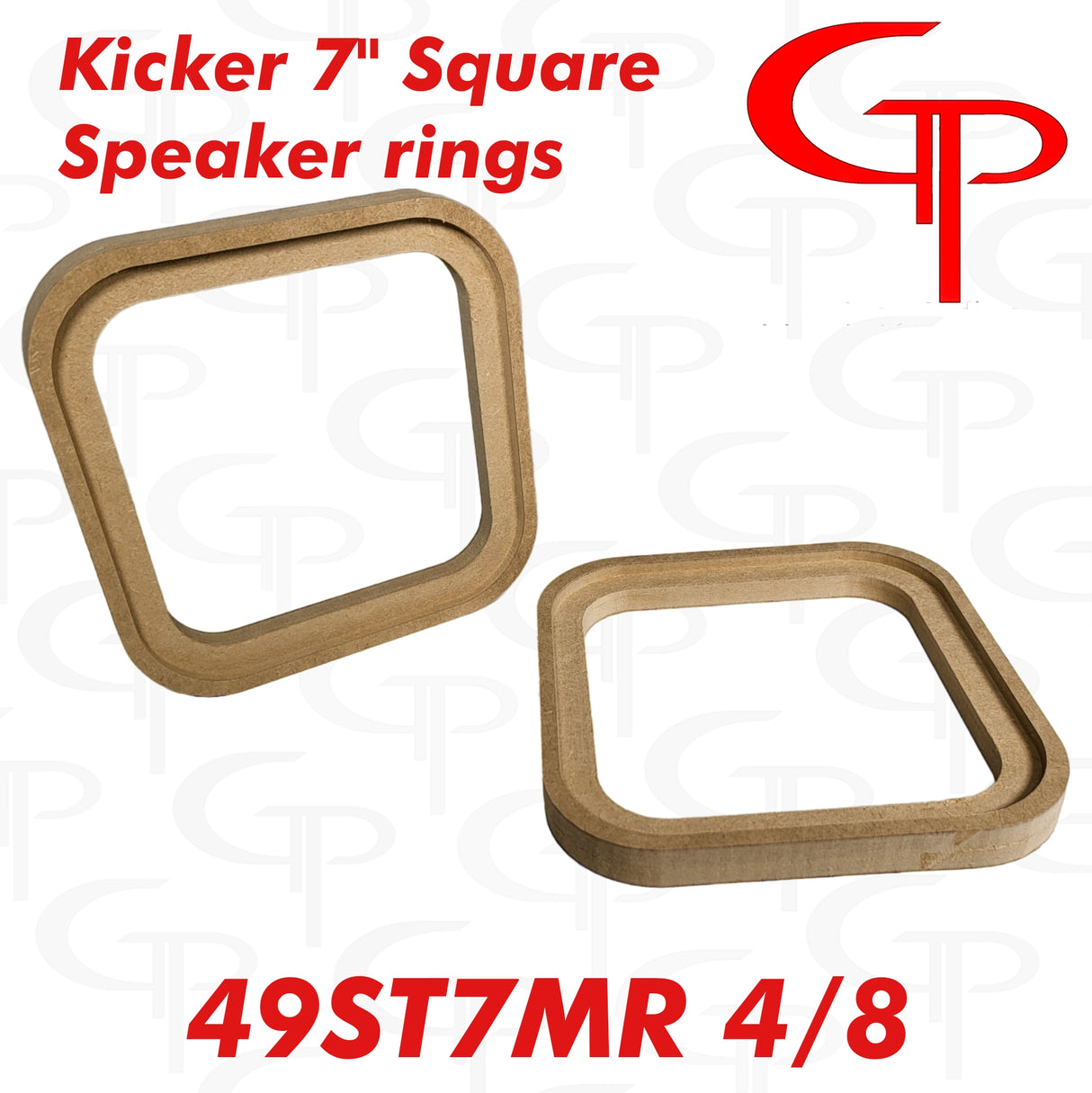 Flush Mount Kicker 7" inch 49ST7MR Speaker Rings