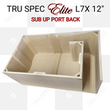 TRU SPEC Elite Prefab Dual Kicker Solo X 12" L7X Sub Up Port Back Subwoofer Enclosure