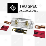 1/0 AWG Tru Spec OFC Pure Copper Big 3 Upgrade + Amp Kit