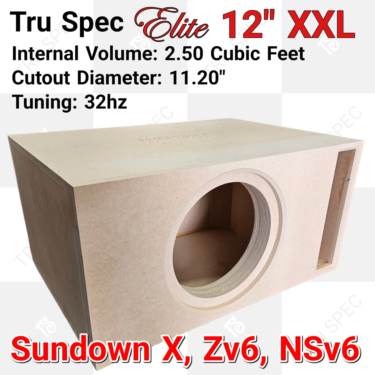 COMBO: Sundown Audio NS v.6 12" + Salt-4 Amplifier= Free Tru Spec Elite Box