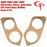 DOORBUSTER GM 00-06 Silverado Tahoe Yukon Suburban Front Door Baffles 2x 6.5"