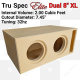 *Doorbuster Dual Sundown Audio Xv4 8" + Tru Spec Elite Enclosure Combo