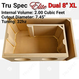 TRU SPEC ELITE Prefab Dual 8" Subwoofer Enclosure Sundown X