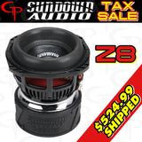 Sundown Audio Z 8" 2000 watt Subwoofer D1/D2