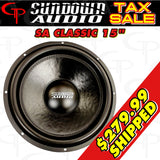 Sundown Audio SA Classic 15" 1000 watt DVC Subwoofer