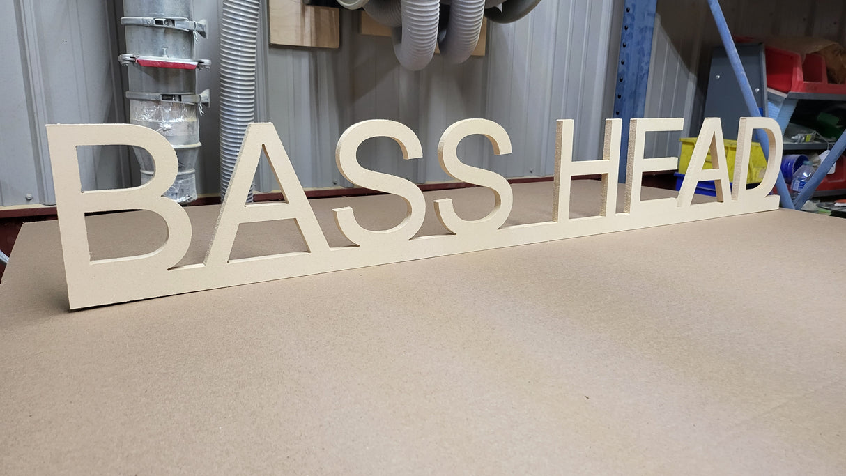 "Basshead" Wall Sign 44" Wide