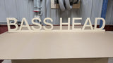 "Basshead" Wall Sign 40" Wide