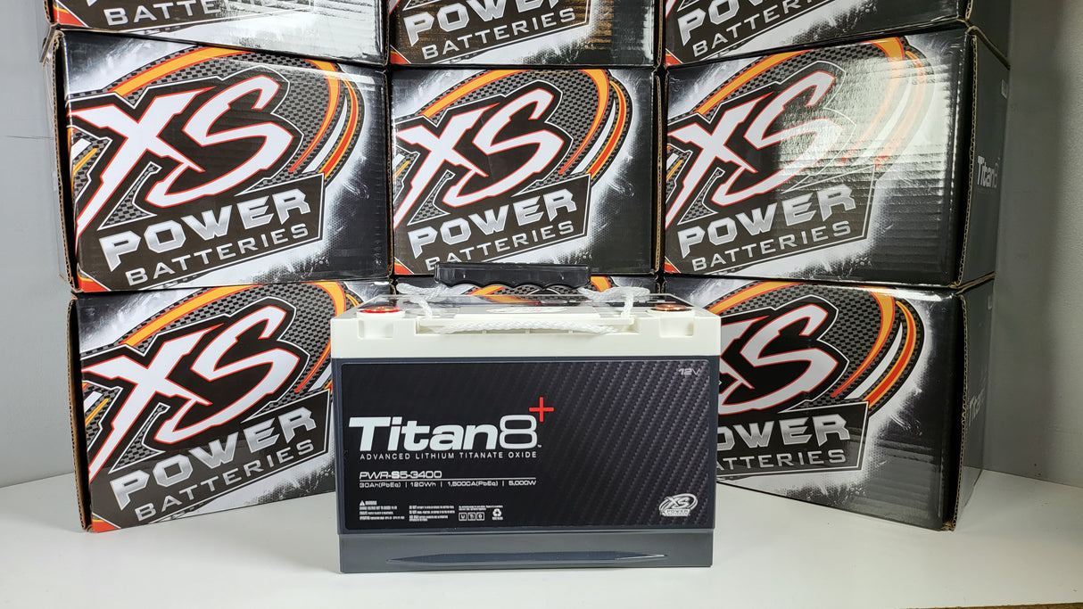 XS Power TITAN8 PWR-S5 3400 12V Lithium Car Audio Battery