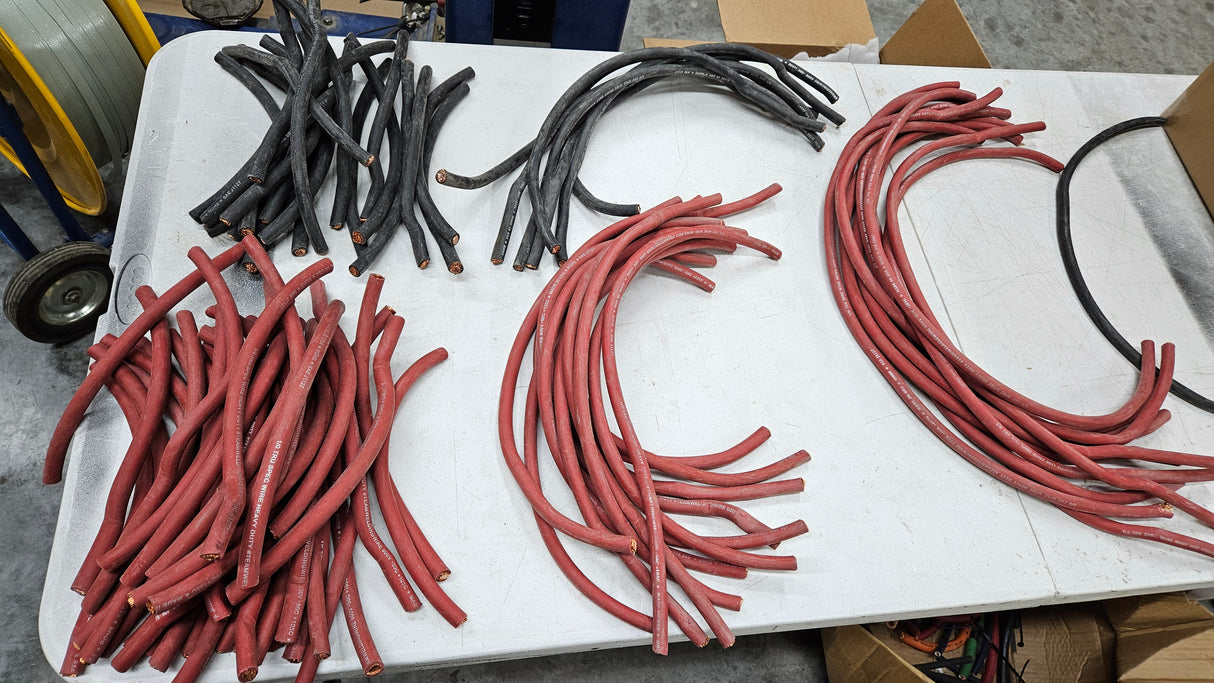 *BLEMISHED* RED Tru Spec 1/0 AWG 2 FT pieces