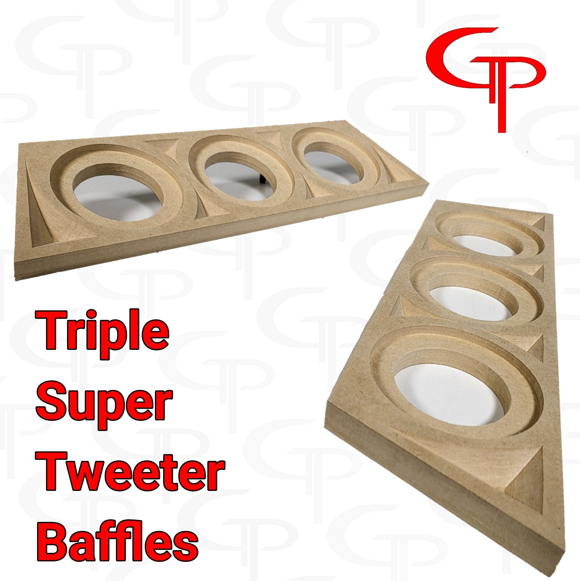 GP Triple Super Tweeter Door Pod Baffle (Pair) – GP Car Audio