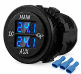 GP Dual Digital Voltage Meter: Main & Auxiliary Battery Monitor