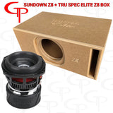 *DOORBUSTER* LOADED SUNDOWN Z8 8" SUBWOOFER + TRU SPEC ELITE Z8 ENCLOSURE
