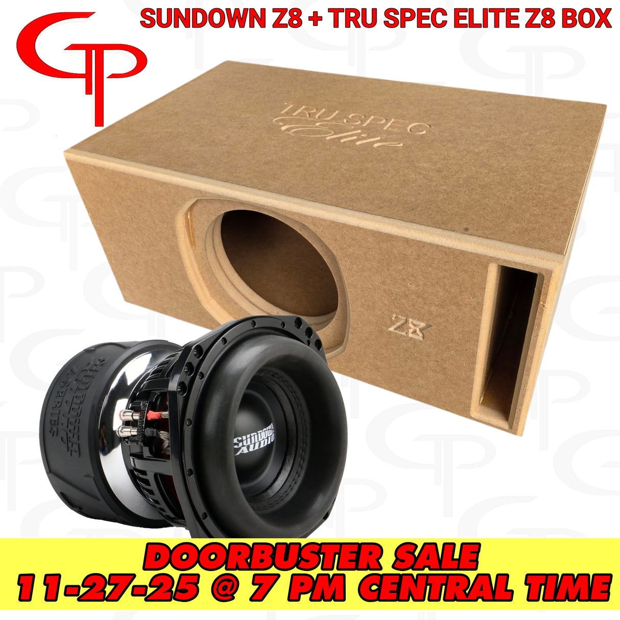 *DOORBUSTER* LOADED SUNDOWN Z8 8" SUBWOOFER + TRU SPEC ELITE Z8 ENCLOSURE