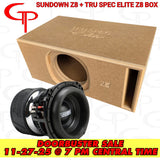 *DOORBUSTER* LOADED SUNDOWN Z8 8" SUBWOOFER + TRU SPEC ELITE Z8 ENCLOSURE