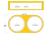 Dual 8" Flush Mount Stack Fab Door Pod Enclosures Customized