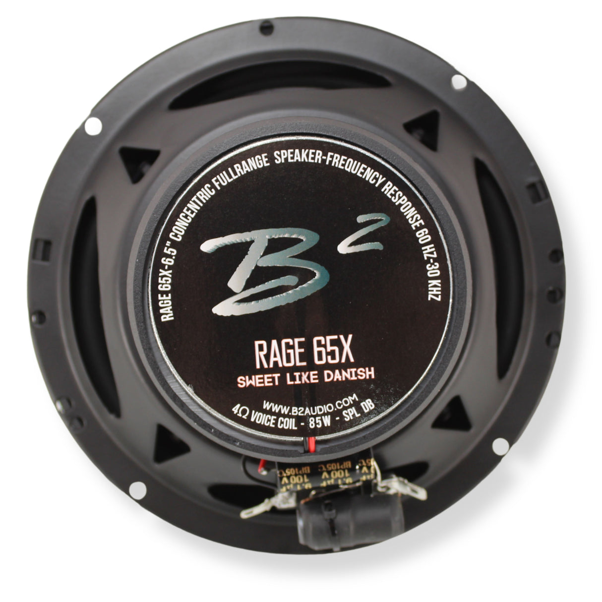 B2 Audio RAGE Series Pair of 6.5" 4-Ohm SVC 85W Concentric Full Range Speakers RAGE65X