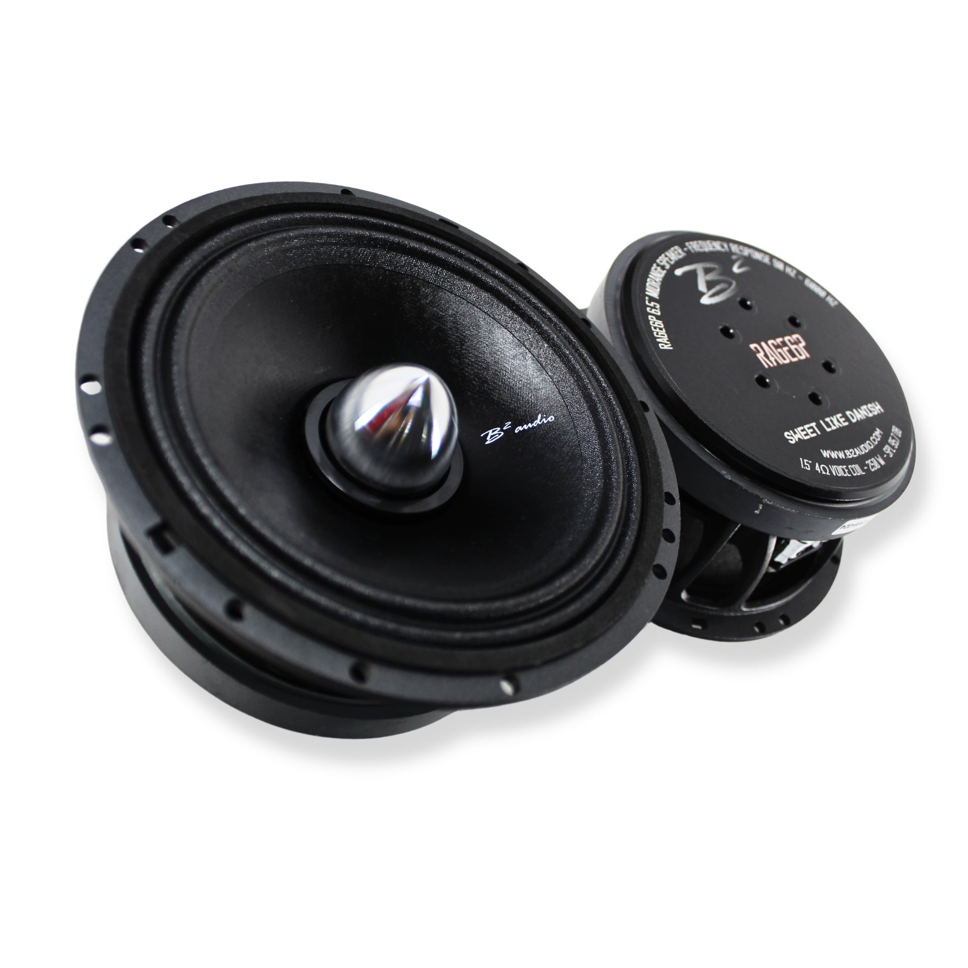 B2 Audio Rage 4-Ohm 120W RMS Mid-Range Speaker Pair B2-RAGE6P