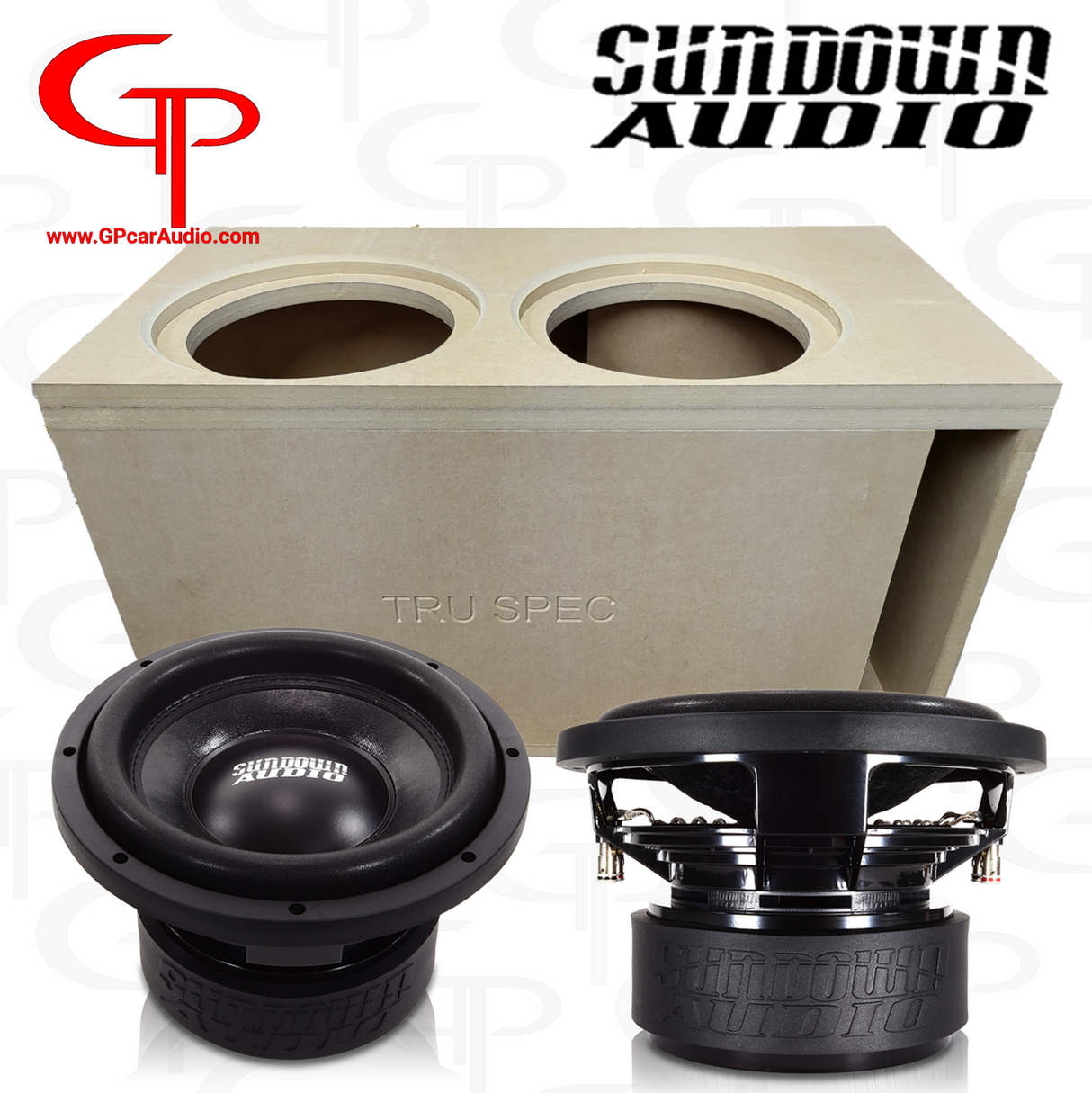 LOADED TRU SPEC Prefab 2x 10" Sub Up Port Back Subwoofer Enclosure Sundown SA Classic 10"