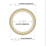 DOORBUSTER GP 6.5" Flush Mount Speaker Rings 5 Pairs