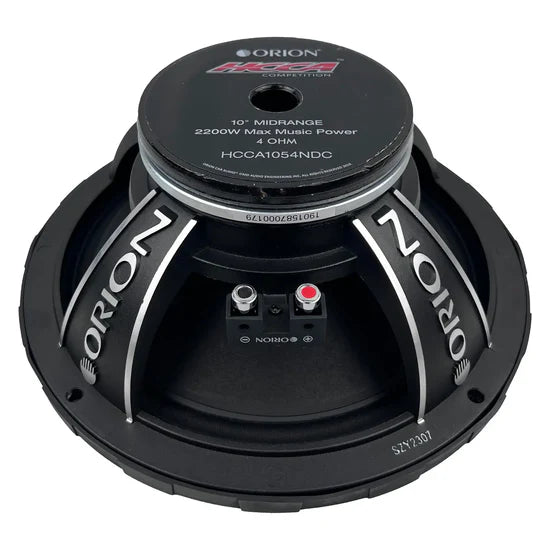 ORION HCCA 10" NEODYMIUM MID RANGE SPEAKER 550 WATTS RMS DUSTCAP