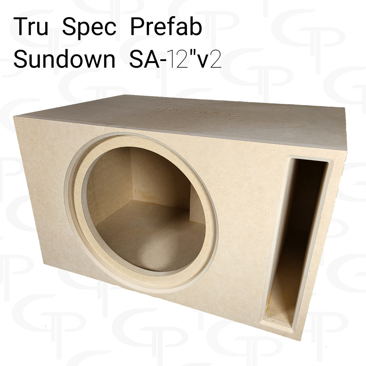 TRU SPEC Prefab Single 12" Subwoofer Enclosure Sundown SA 12v2